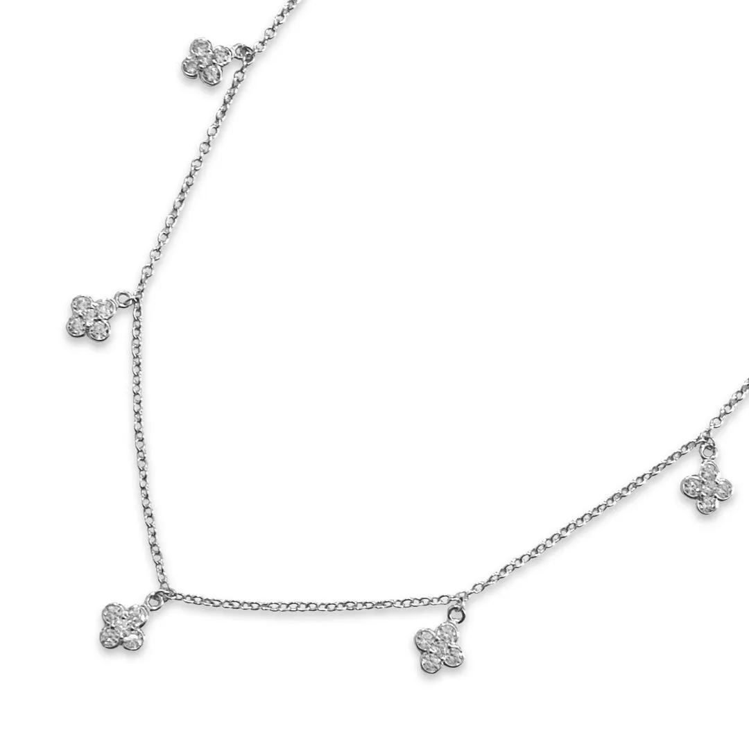 Flora Bezel Charm Anklet