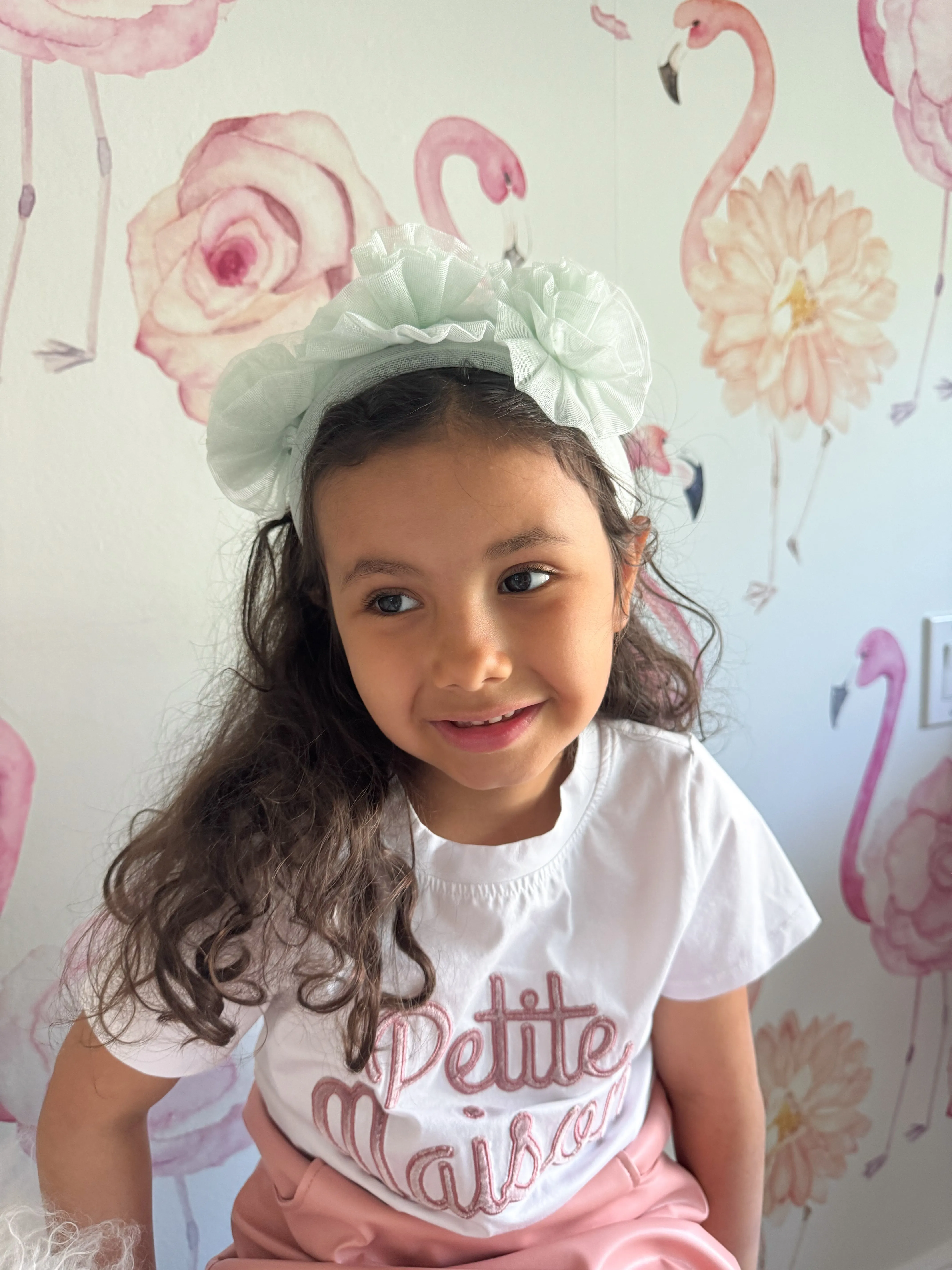 Francesca Mint Tulle Headband