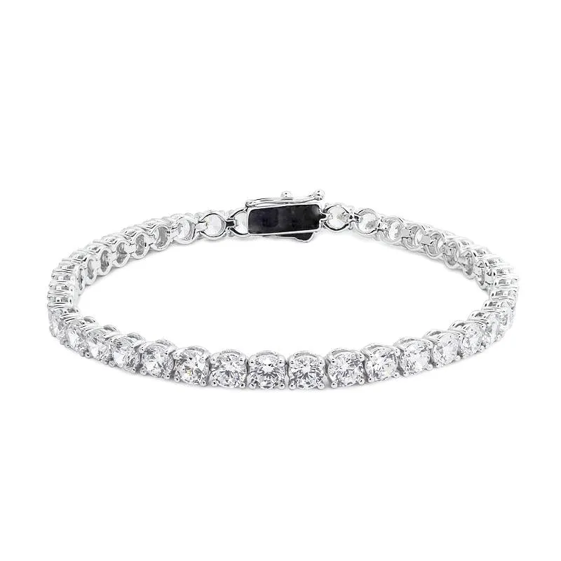 Hailey Round Prong Tennis Bracelet