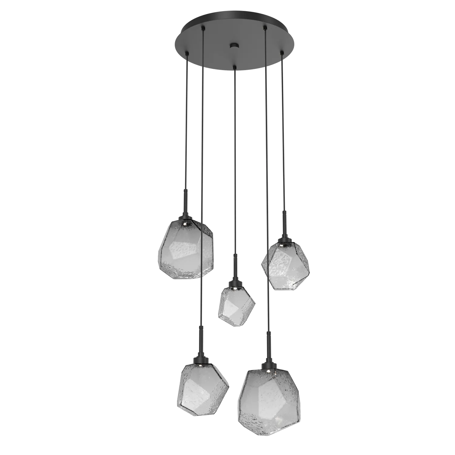 Hammerton Studio GEM ROUND 5 PENDANT CHANDELIER – QUICK SHIP