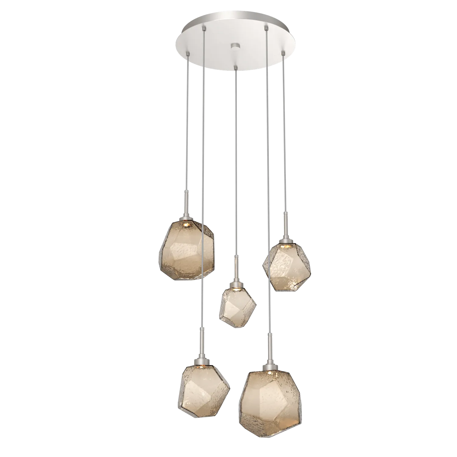 Hammerton Studio GEM ROUND 5 PENDANT CHANDELIER – QUICK SHIP