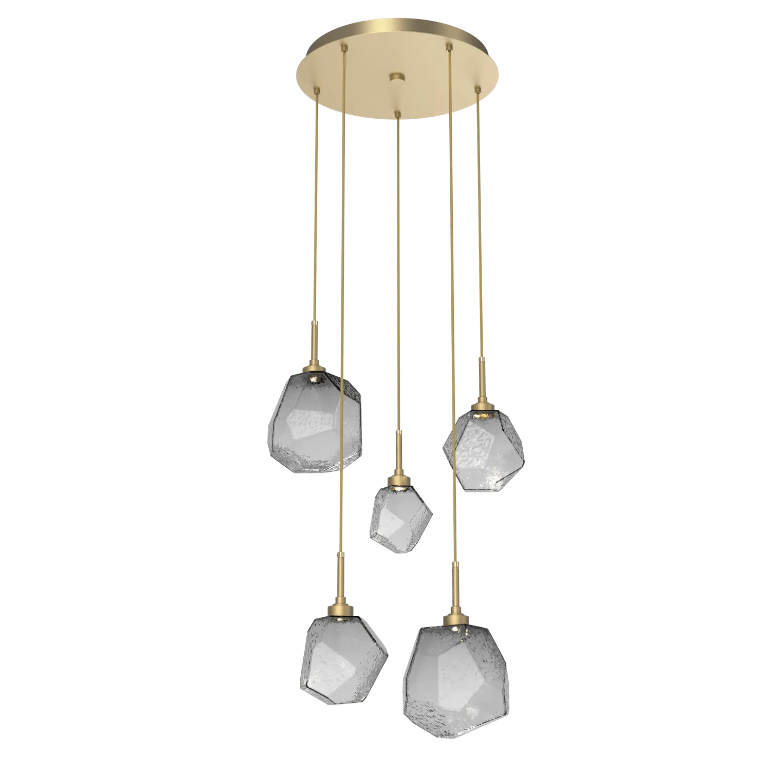 Hammerton Studio GEM ROUND 5 PENDANT CHANDELIER – QUICK SHIP