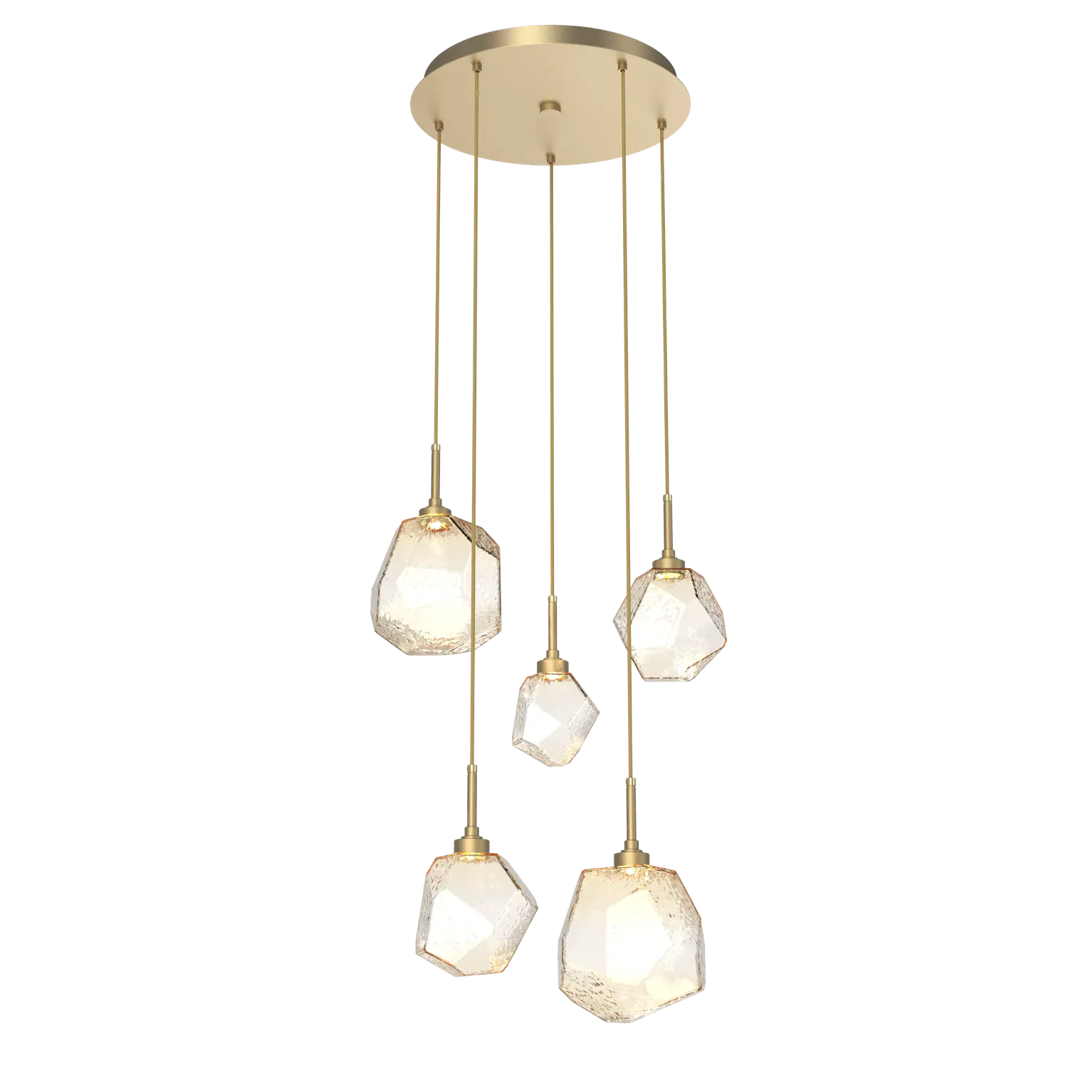 Hammerton Studio GEM ROUND 5 PENDANT CHANDELIER – QUICK SHIP