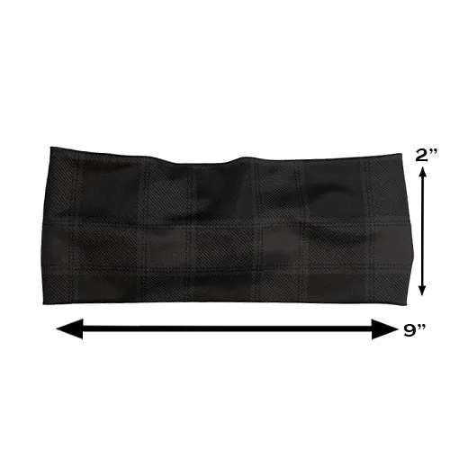 Headband - Plaid | Black