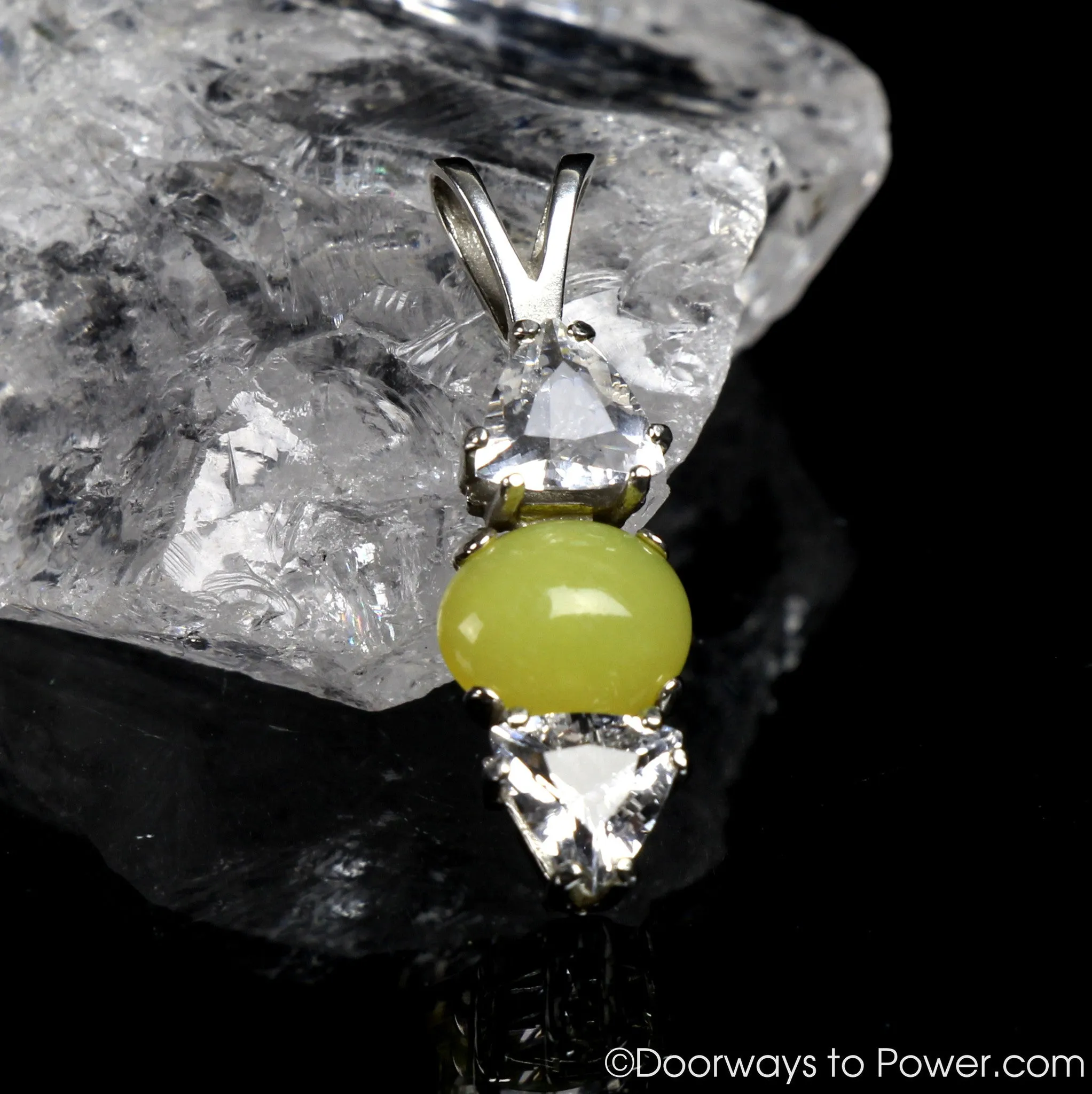 Healerite Gemstone Azeztulite Pendant SS