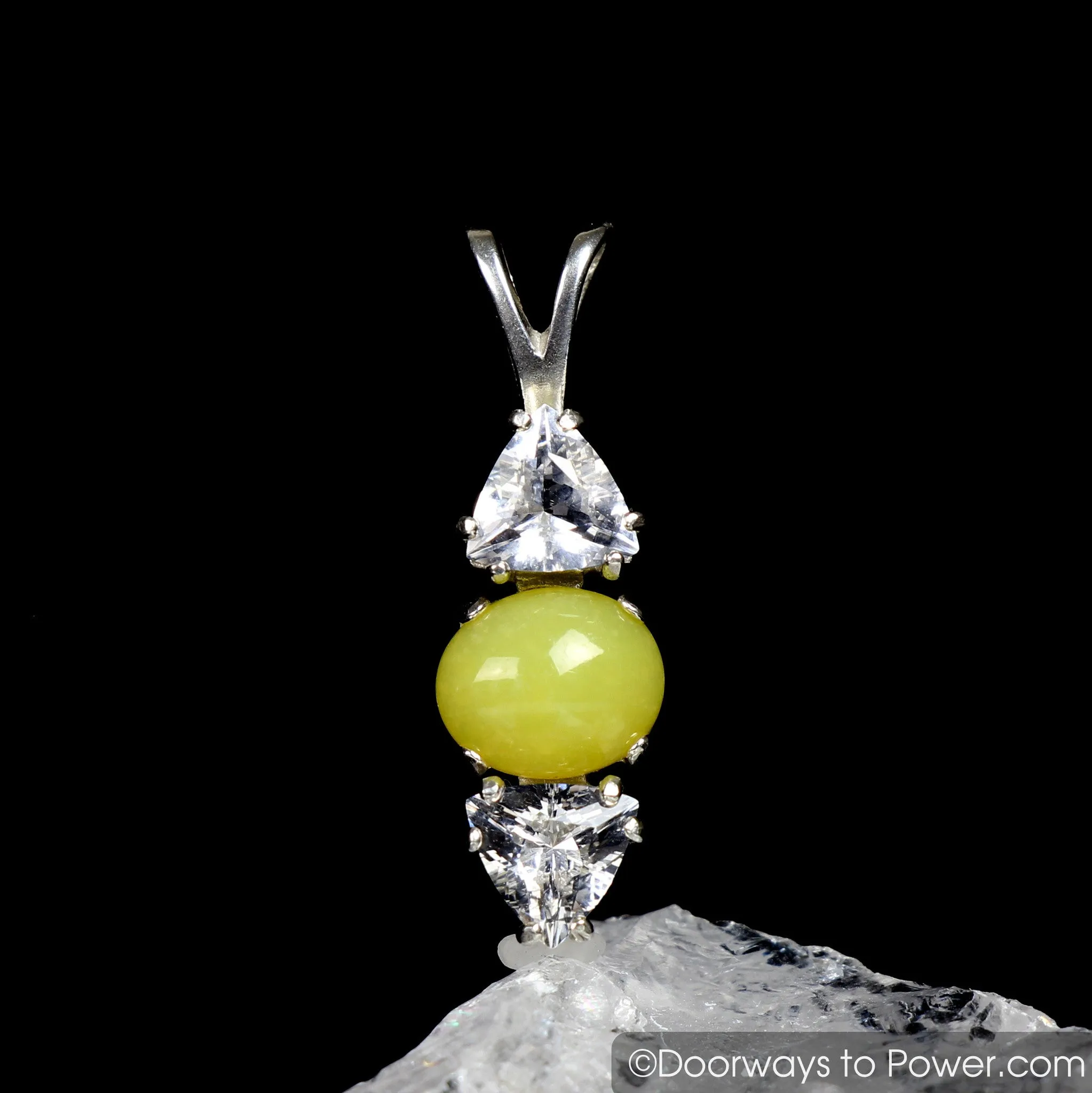 Healerite Gemstone Azeztulite Pendant SS