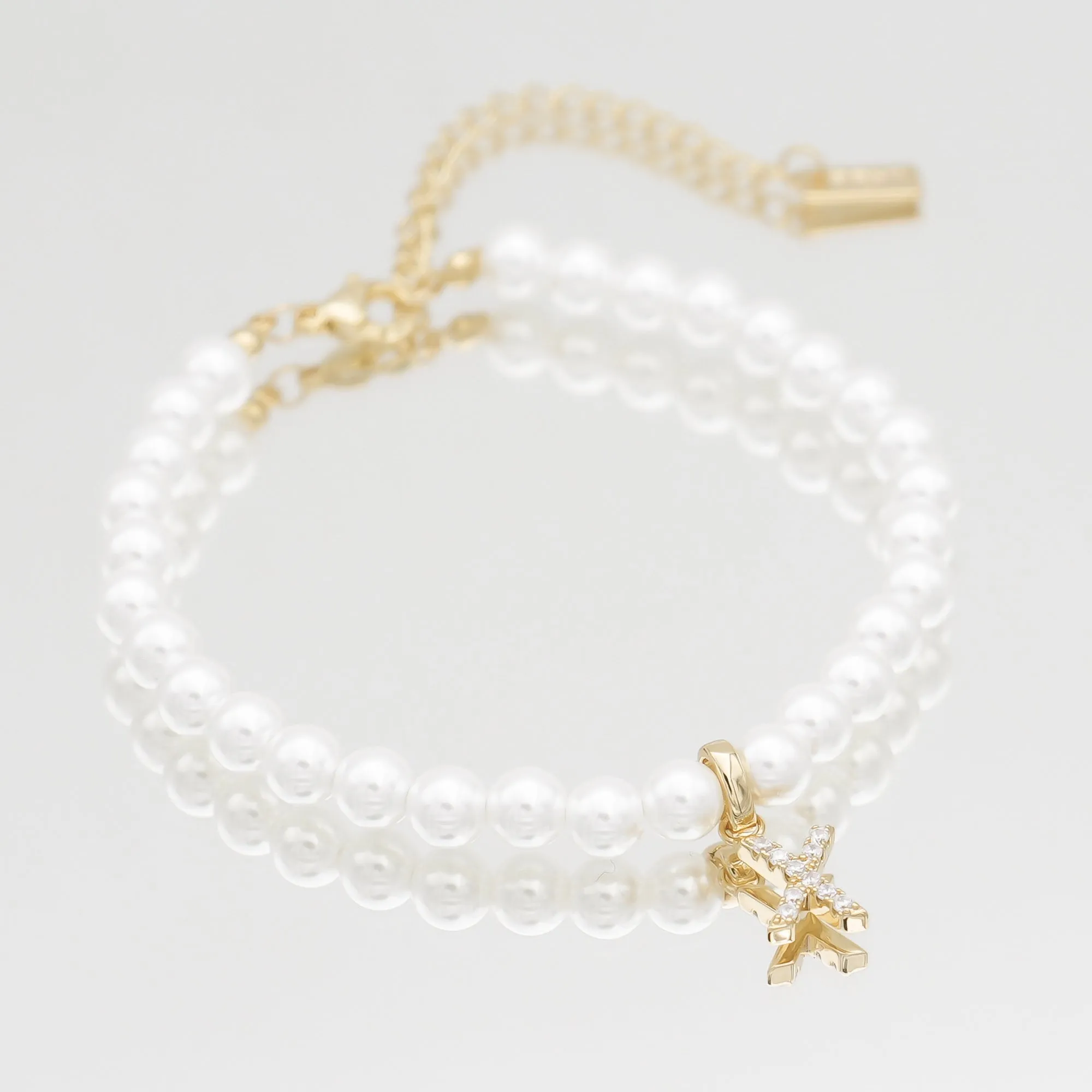 ICY Pearl Initial Anklet