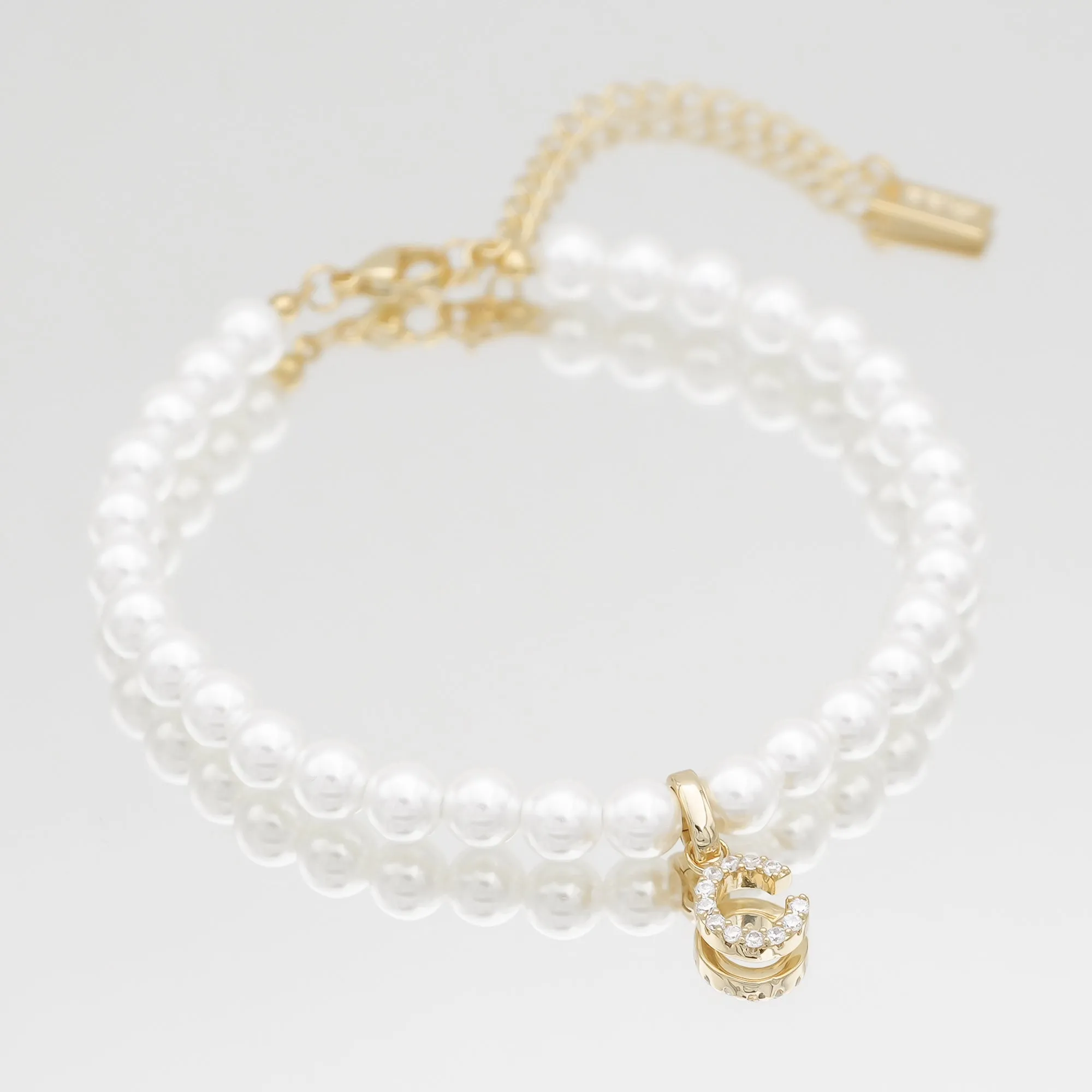 ICY Pearl Initial Anklet