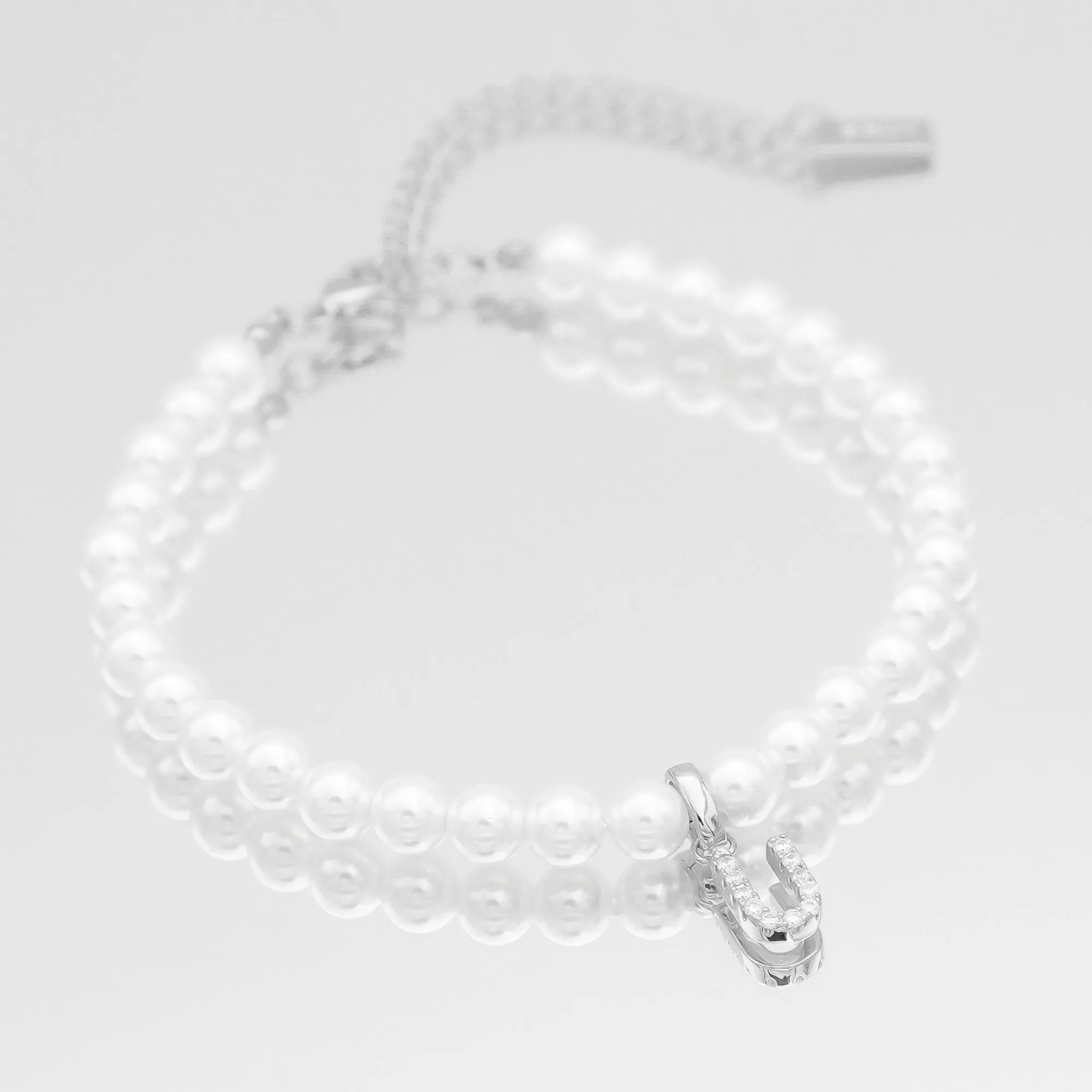 ICY Pearl Initial Anklet