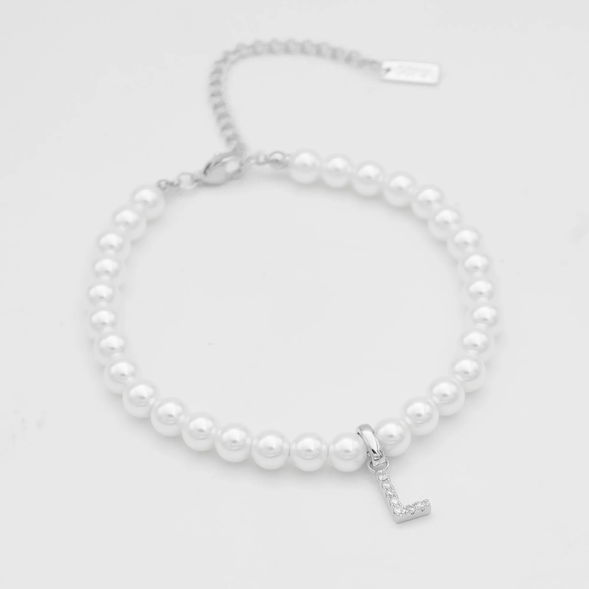 ICY Pearl Initial Anklet