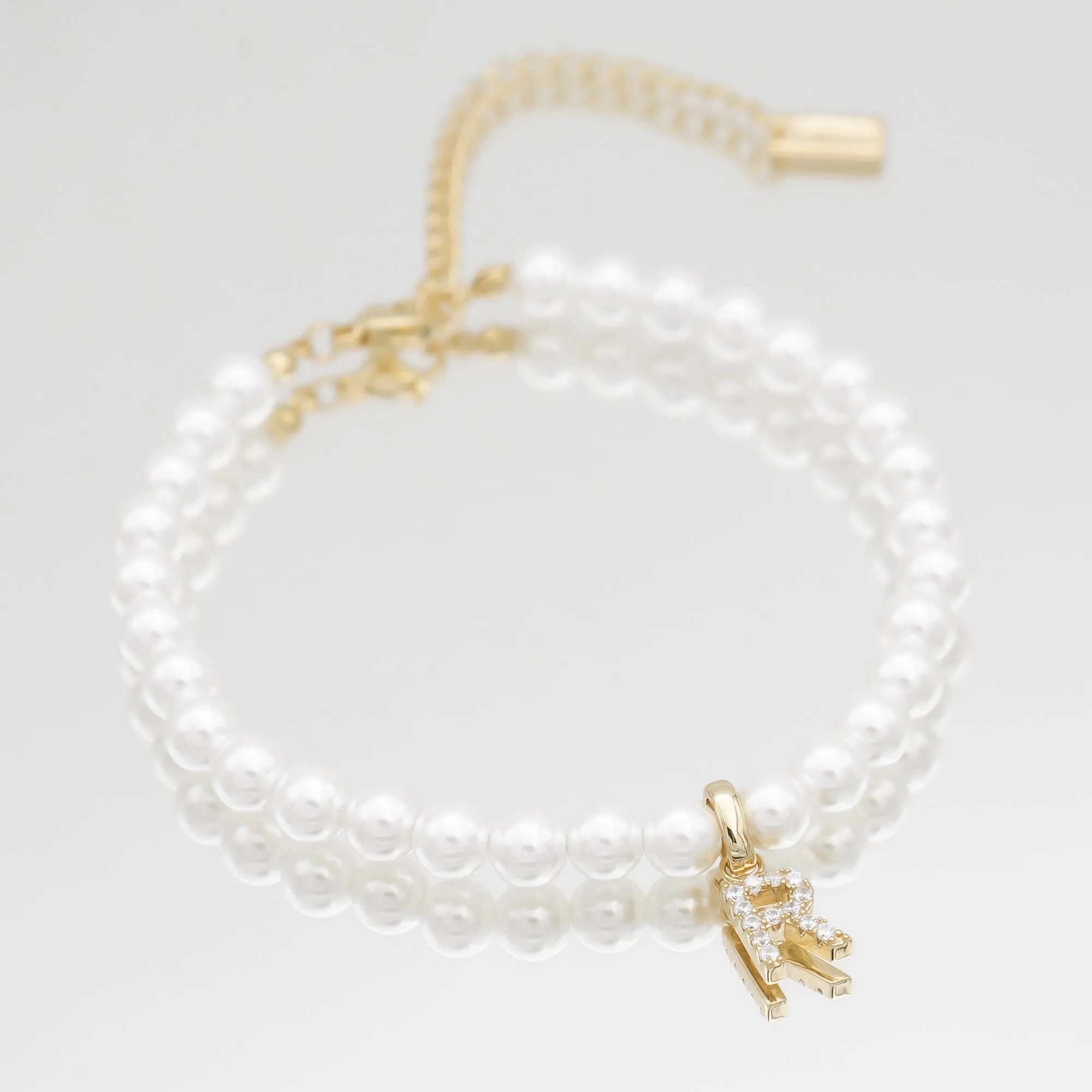 ICY Pearl Initial Anklet