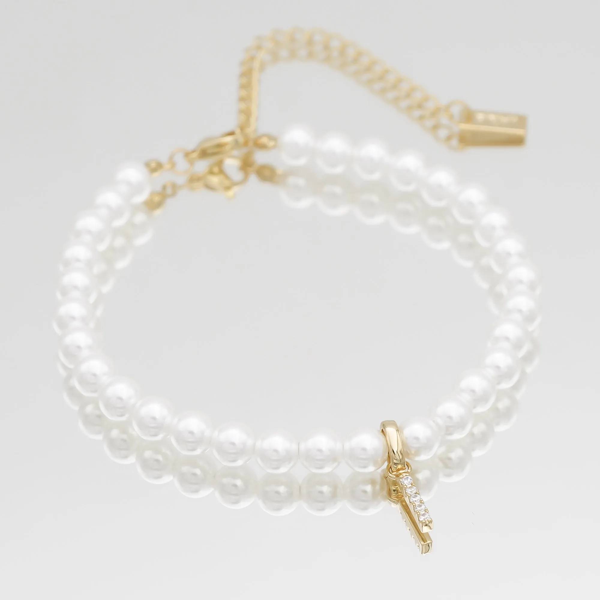 ICY Pearl Initial Anklet