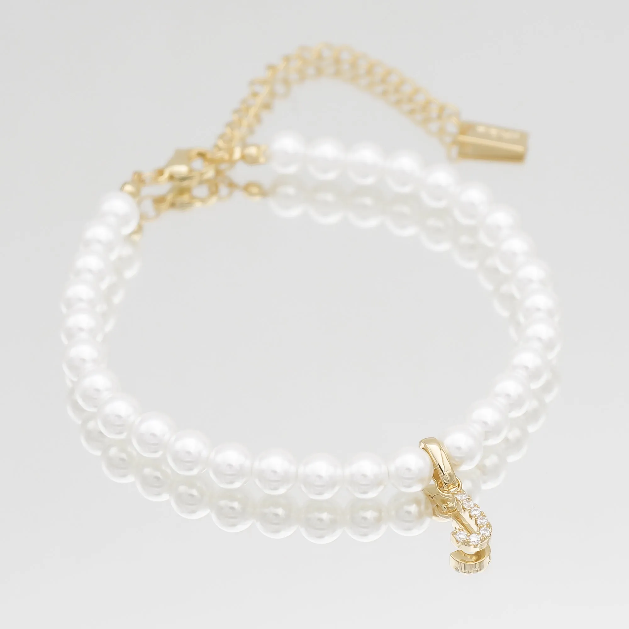 ICY Pearl Initial Anklet