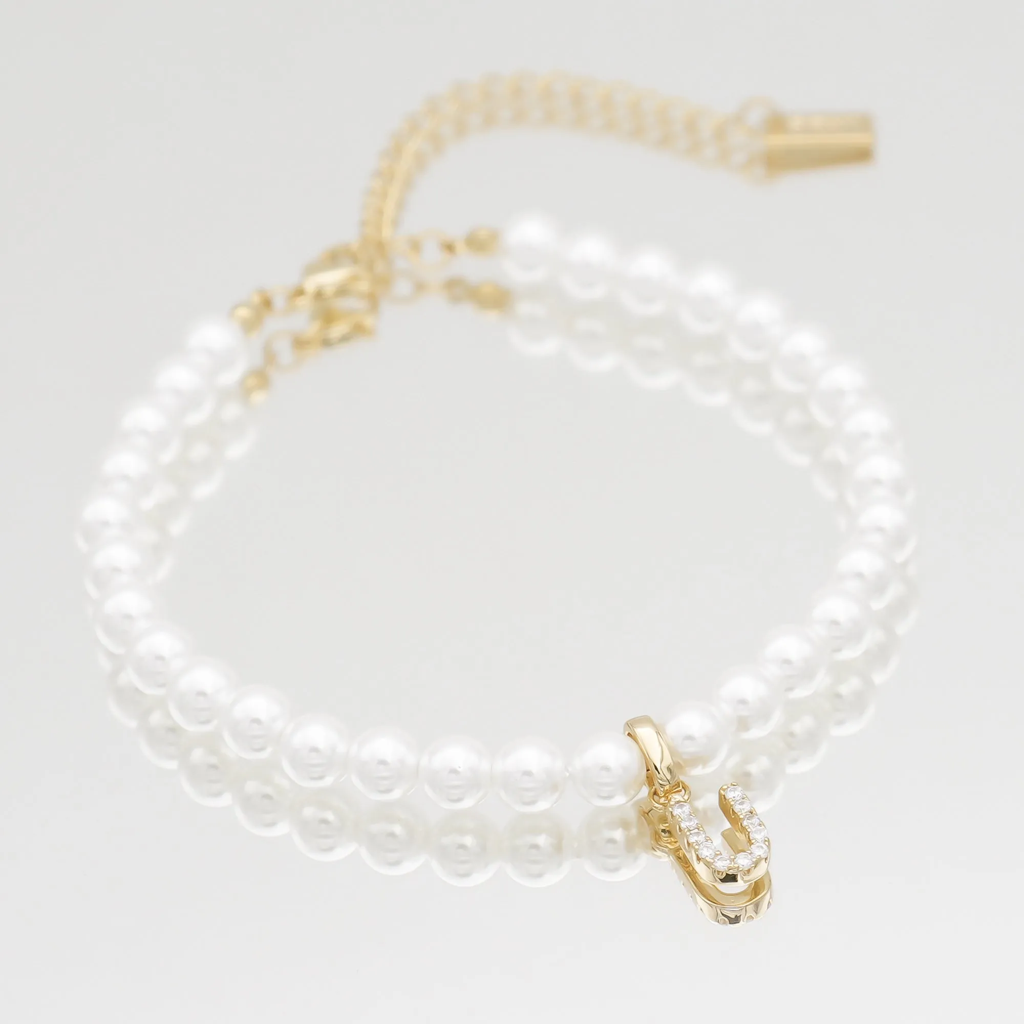 ICY Pearl Initial Anklet