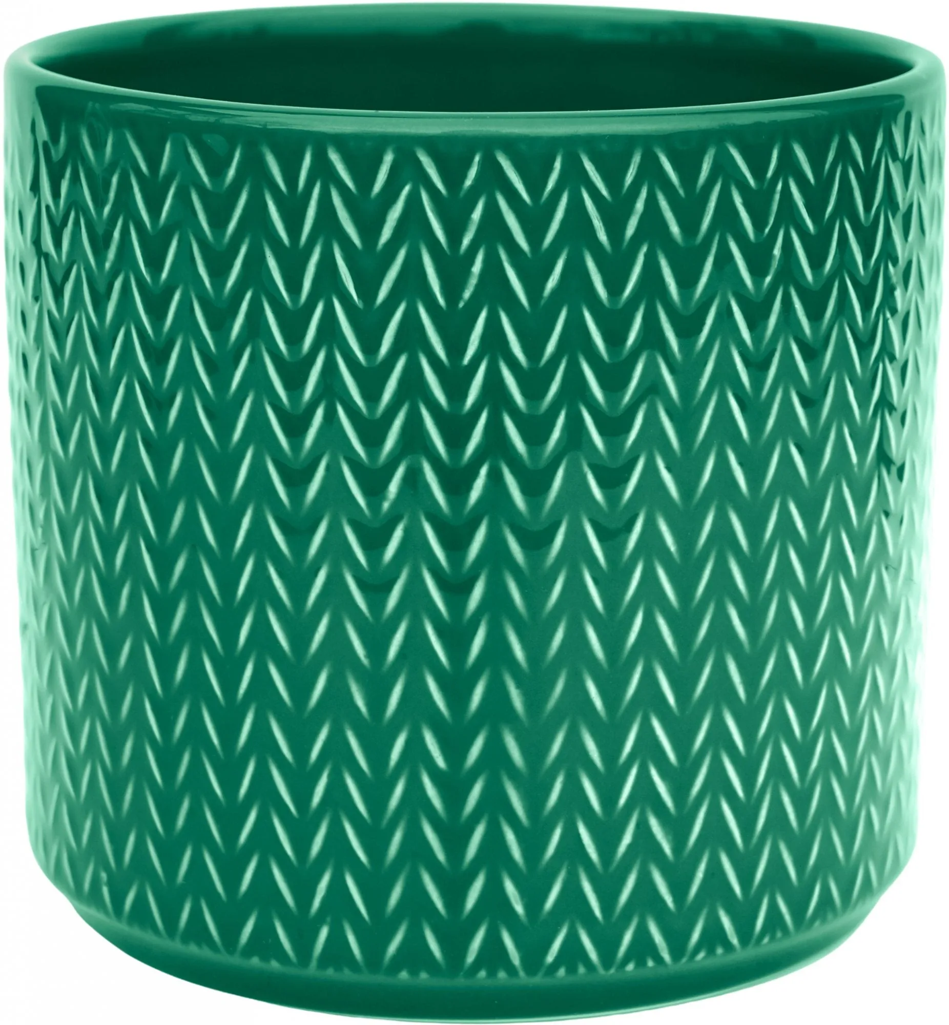 Ivyline 15cm Chevron Emerald Planter