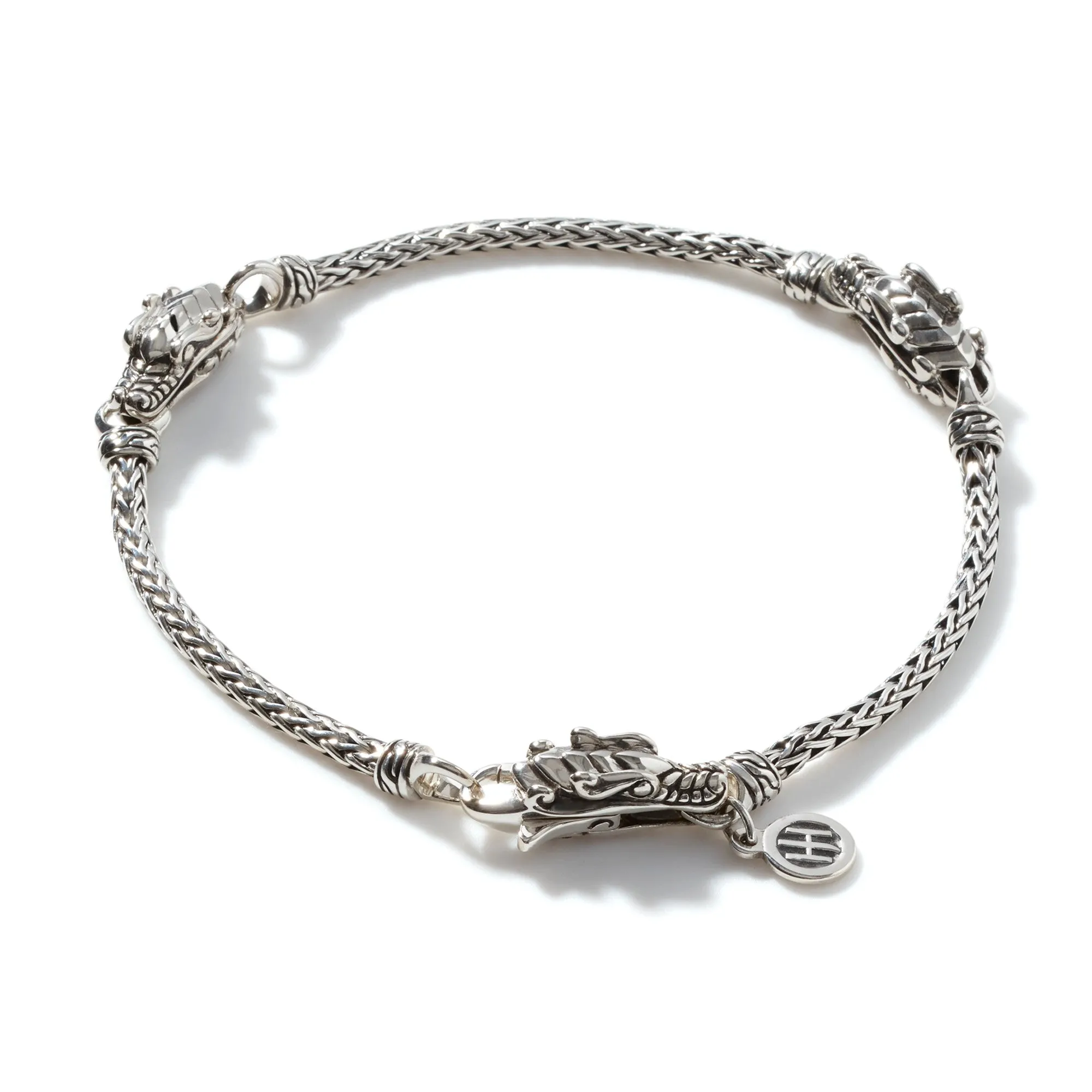 JOHN HARDY MEDIUM STERLING SILVER 2.5MM NAGA BRACELET