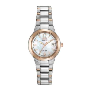 Ladies Bracelet Sport Stainless Steel Rose Gold Watch EW1676-52D