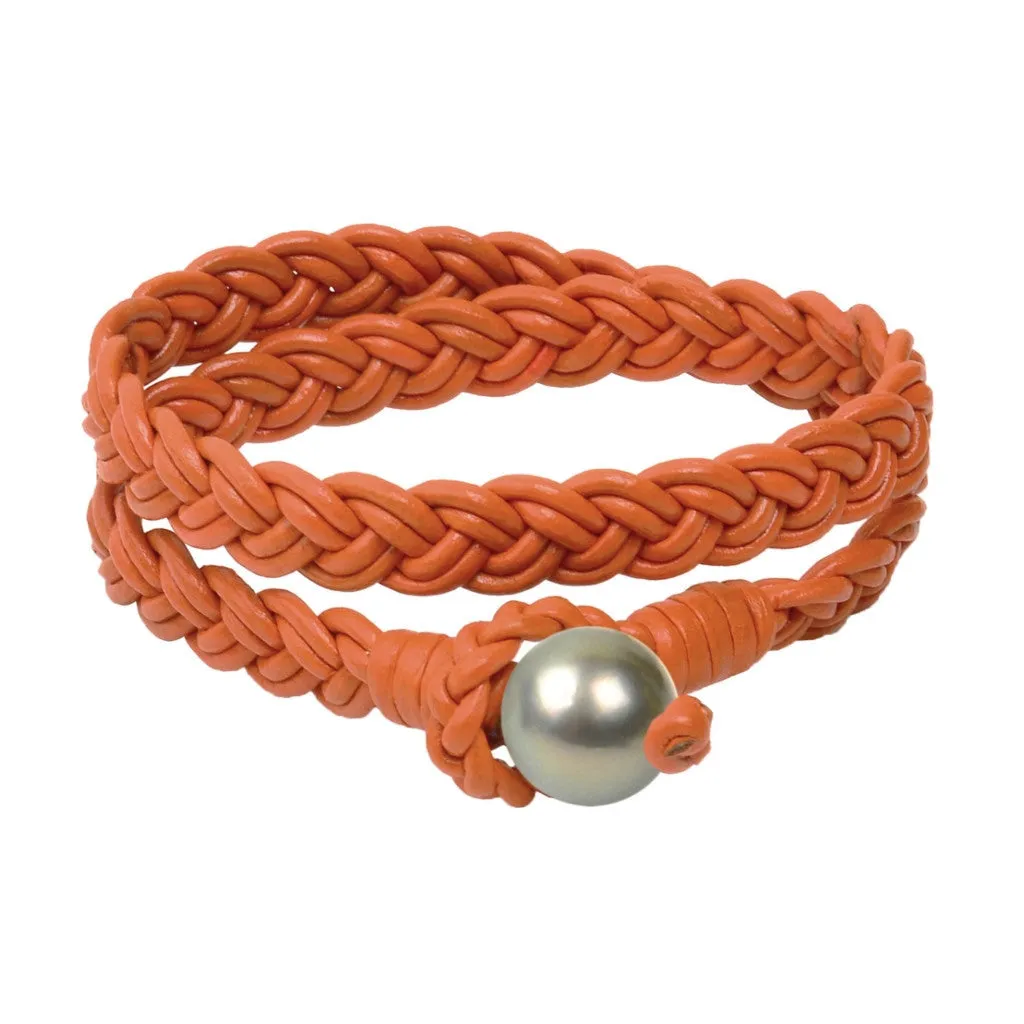 Lagos Double Wrap Bracelet, Tahitian