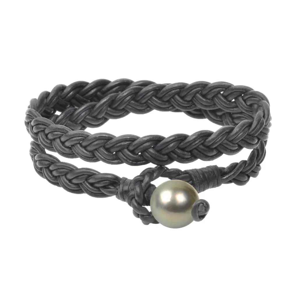 Lagos Double Wrap Bracelet, Tahitian