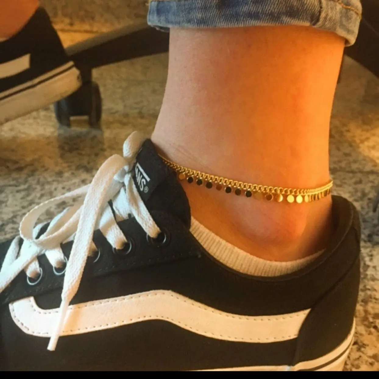 LE PENNIES SILVER OR GOLD - WATERPROOF BEACH BOHO ANKLETS