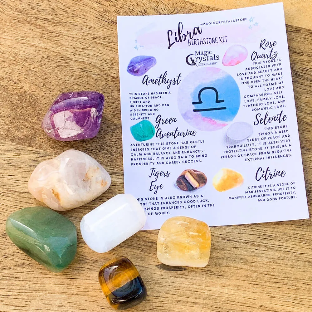 Libra Birthstones Crystal Set