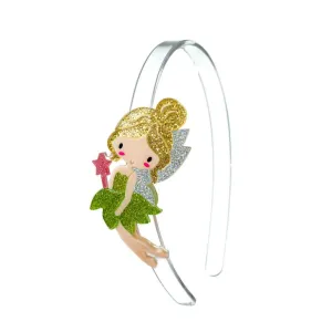 Lilies & Roses Cute Fairy Headband - Green Dress