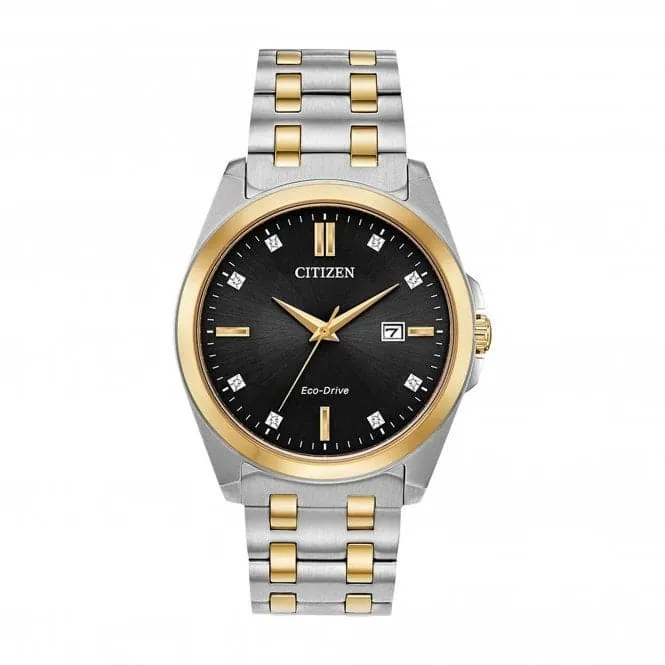 Mens Stainless Steel Dress Analog Two Tone Watch BM7107-50E