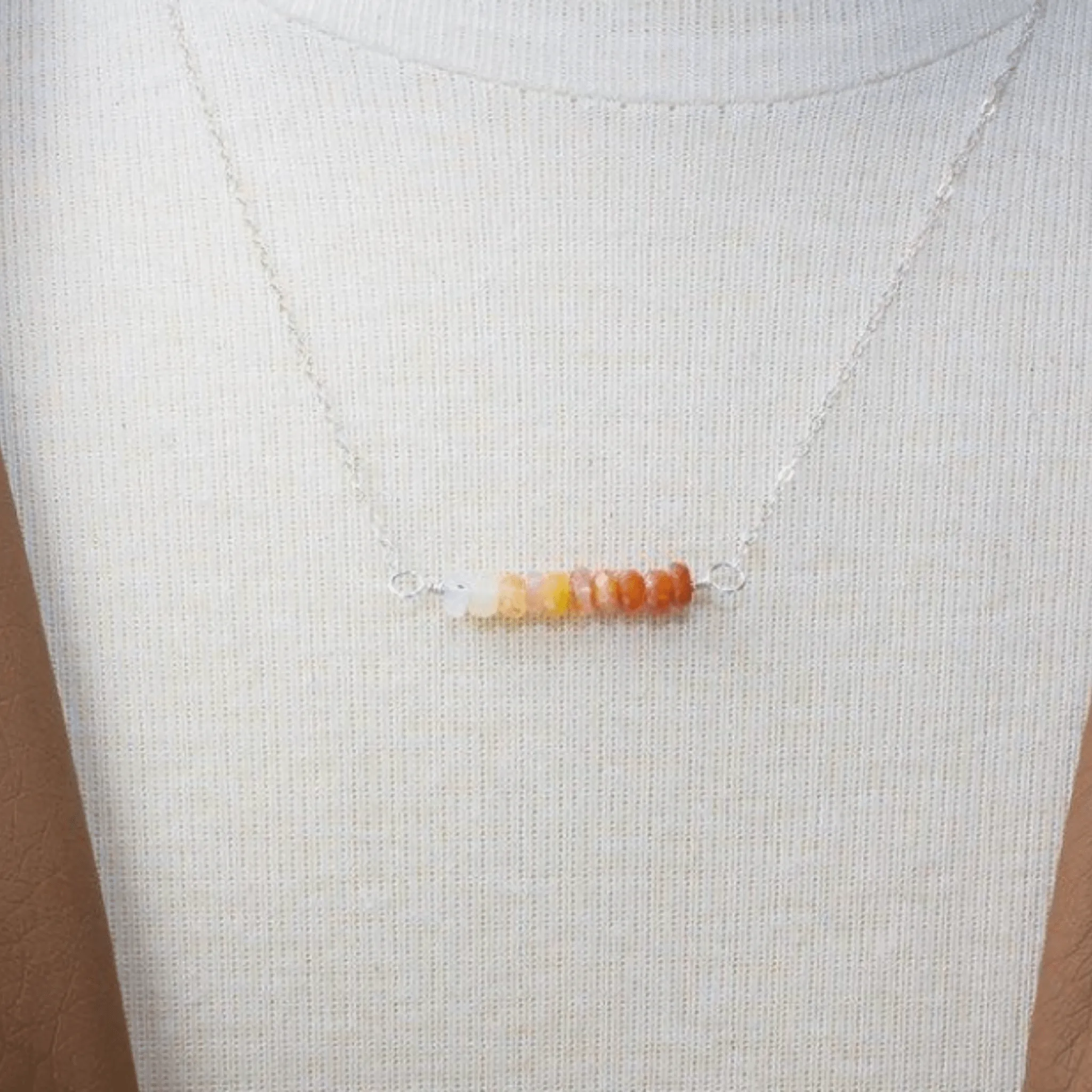 Mexican Fire Opal Necklace