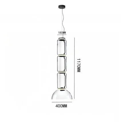 Modern Flos Glass Pendant Light for Mansion Home Decor