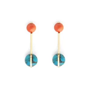 Modern Stick Earring Turquoise