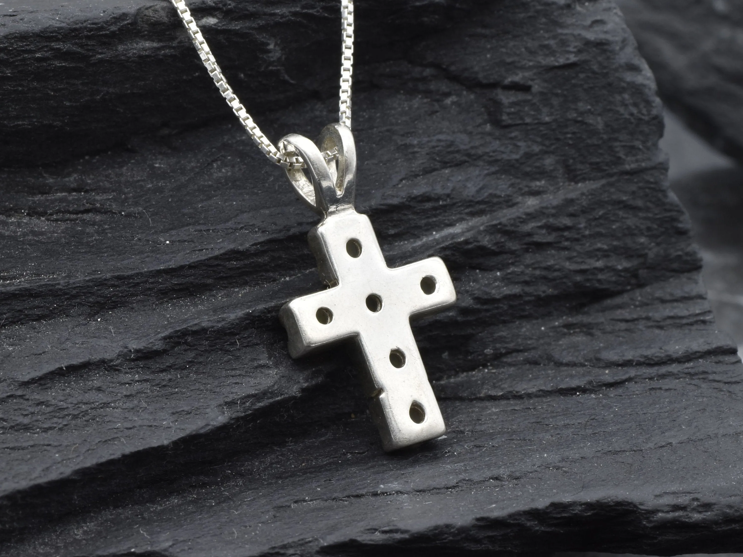 Opal Cross Pendant - Natural Opal Necklace, Christian Opal Pendant