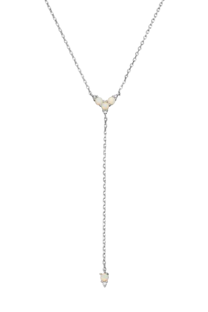 Opal Hope Y-Necklace Silver