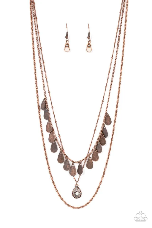 Paparazzi Necklace ~ Prairie Dream - Copper