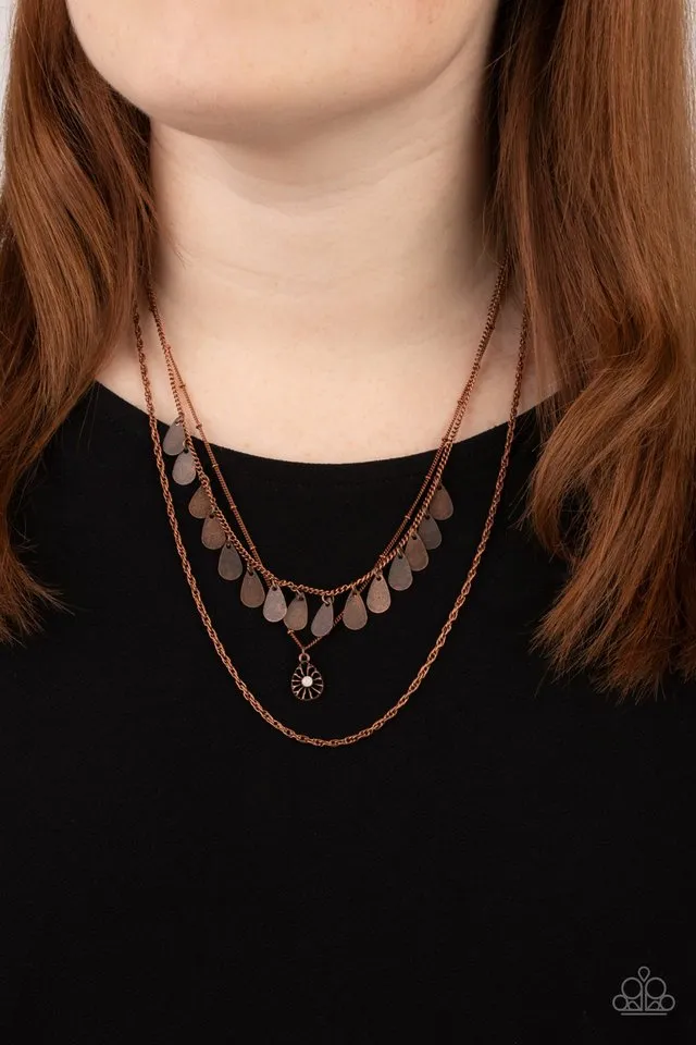 Paparazzi Necklace ~ Prairie Dream - Copper