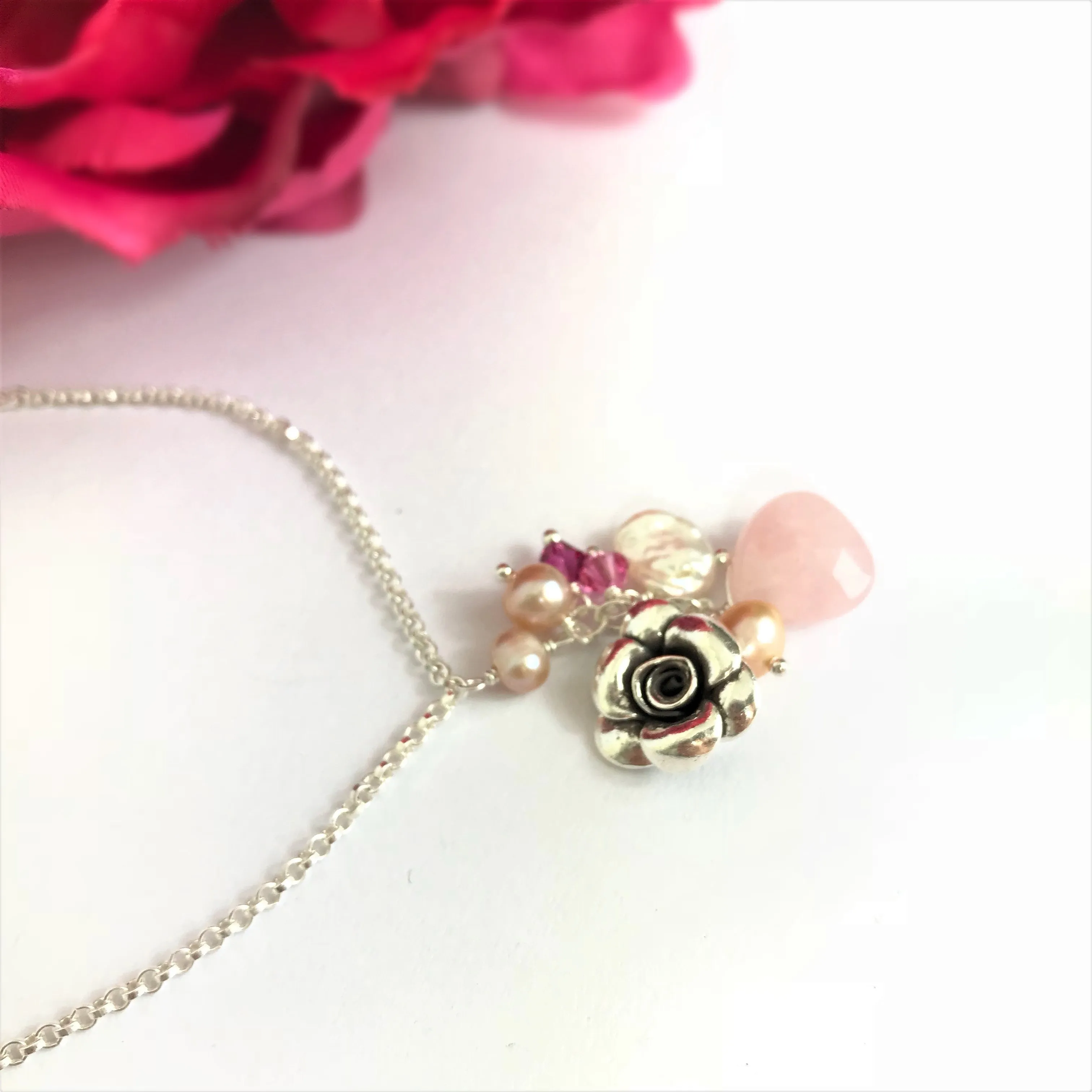 Paradise Rose Anklet (Pink) - VANK129