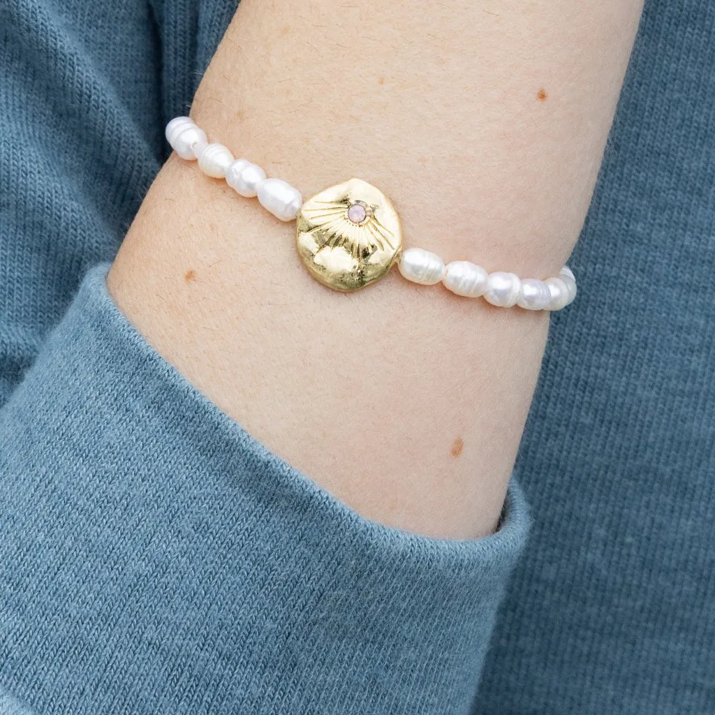 Pearl Affirmation Bracelet | Love