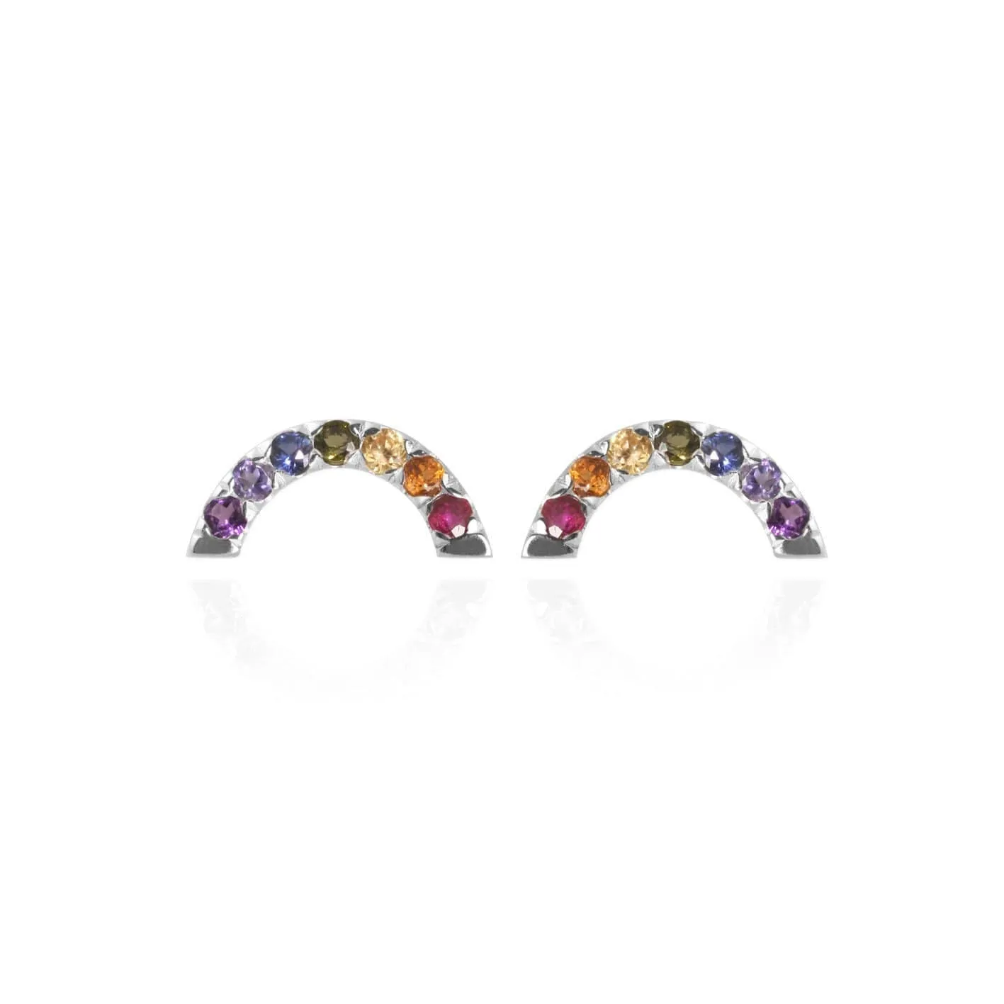 Rainbow Stud Earrings