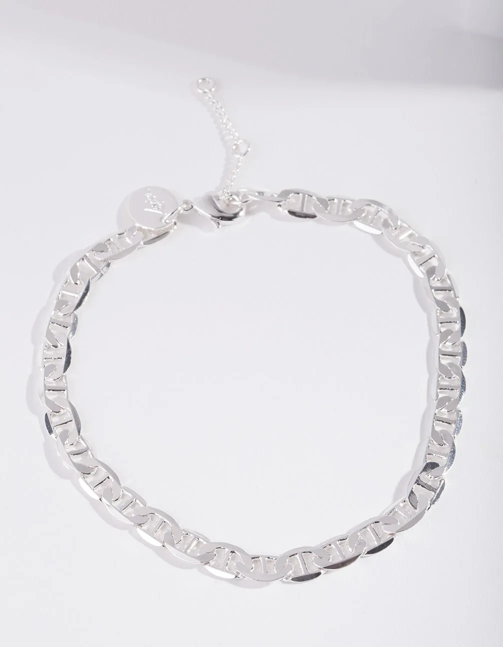 Real Silver Plated Figaro Anklet