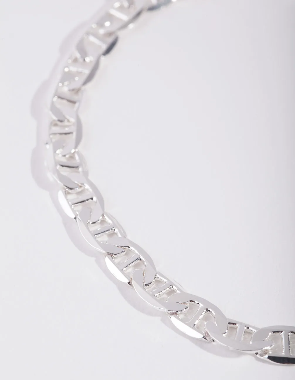 Real Silver Plated Figaro Anklet