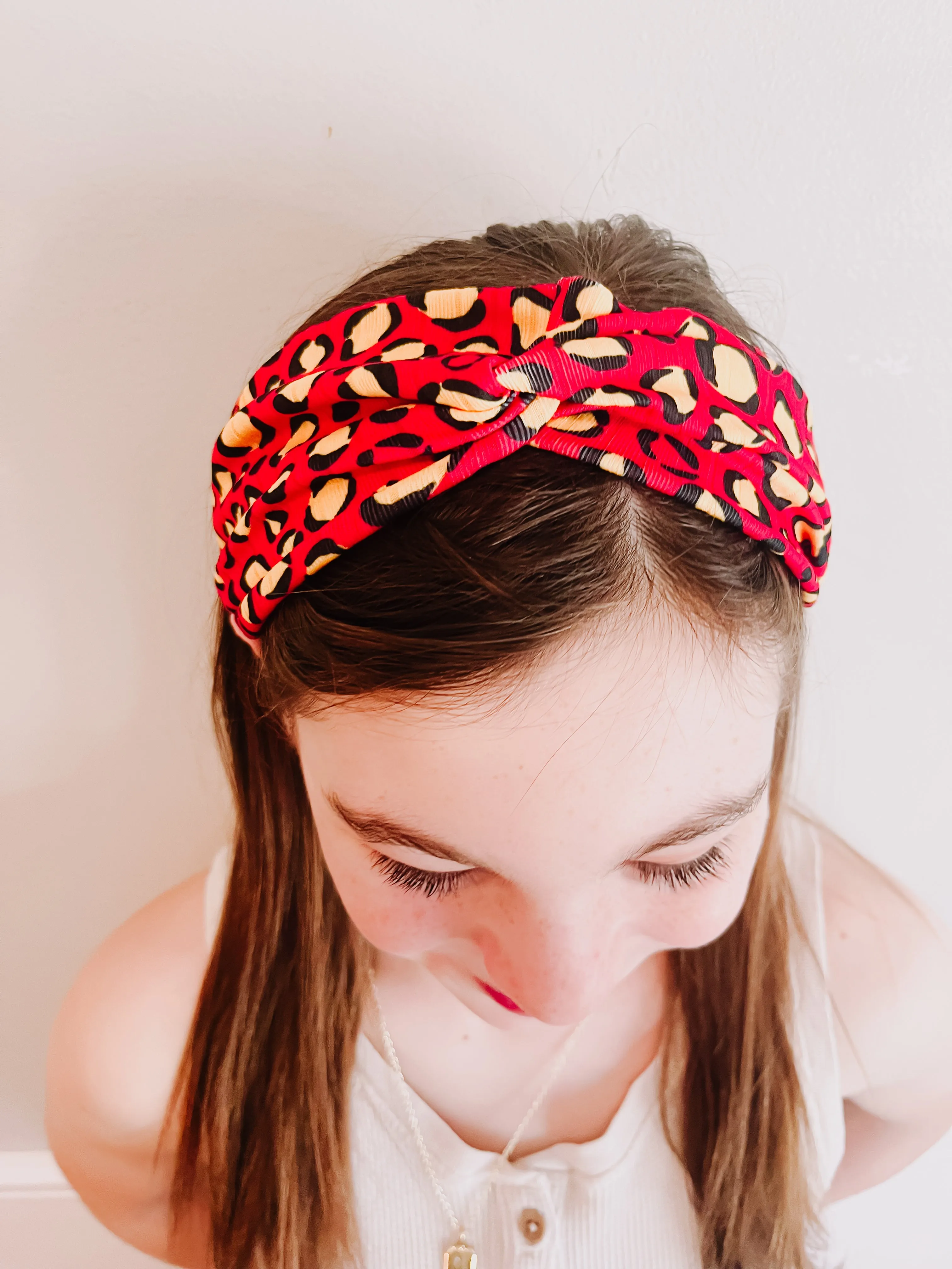 Red KC Heart Twisted Chiefs Turban