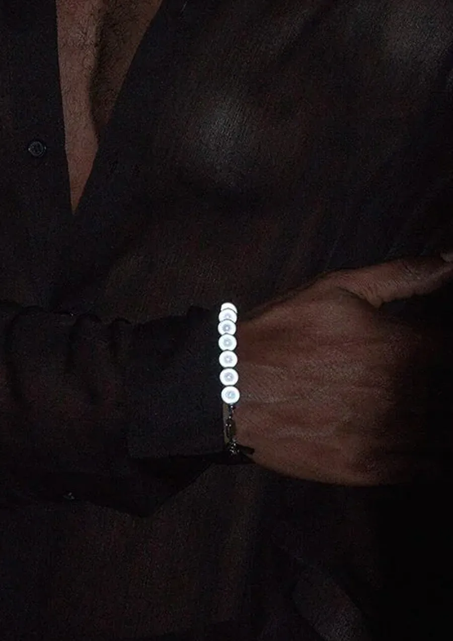 Reflective Pearl Bracelet