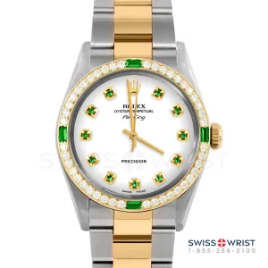 Rolex Air King 34mm | 5500-TT-WHT-EMD-AM-4EMD-OYS