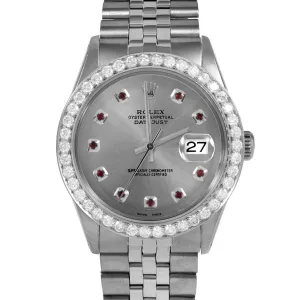 Rolex Datejust 36mm | 1601-SS-SLT-RBY-AM-25CT-JBL