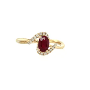 Ruby and Diamond Fashion Ring