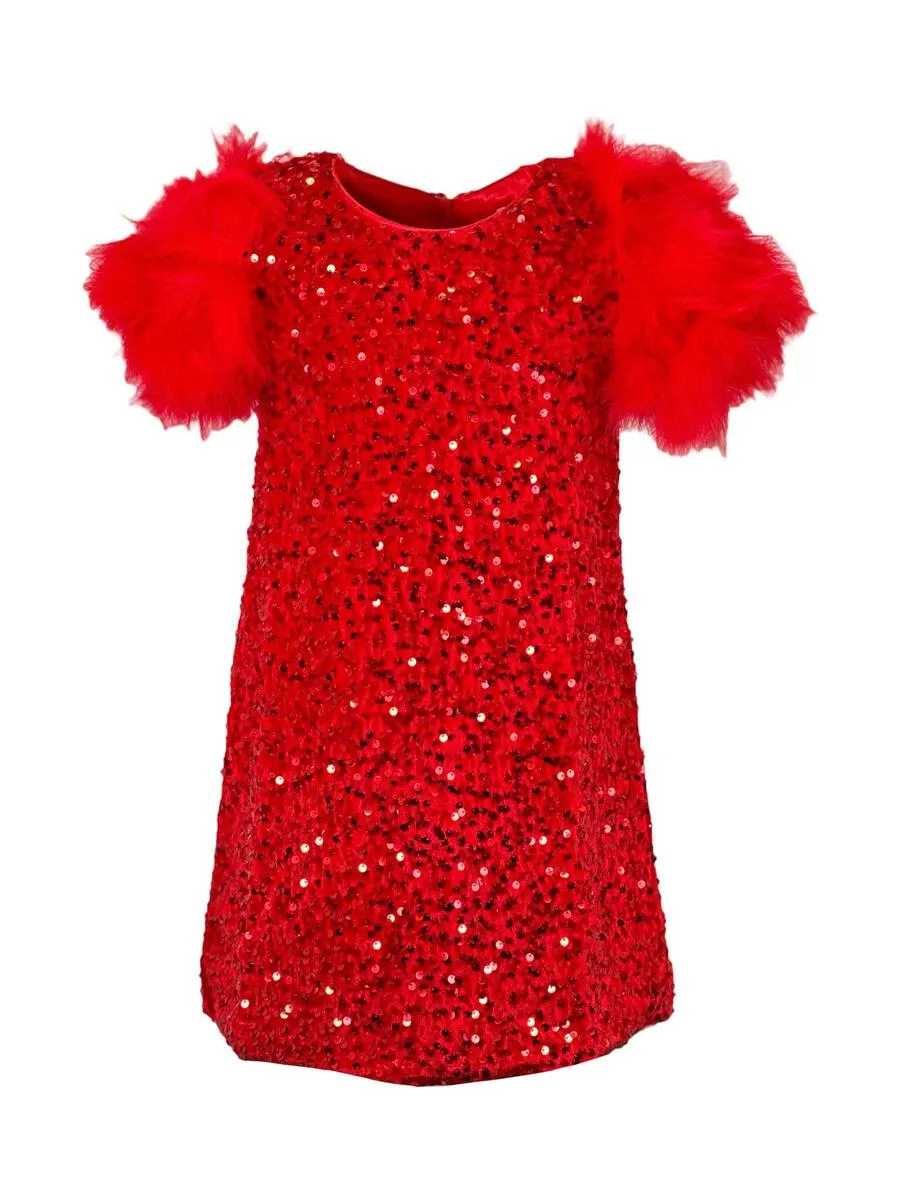 Ruby Feather Dress