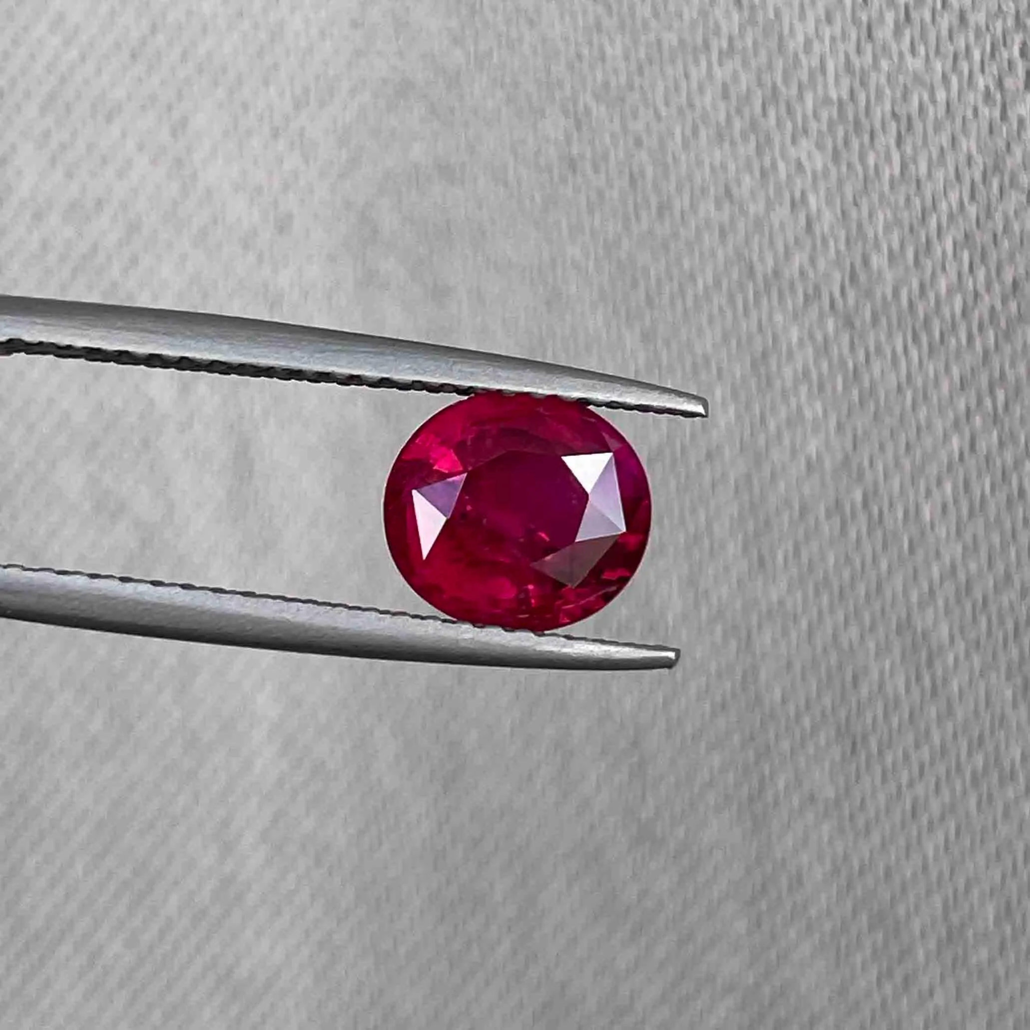 ruby stone with ring stone in silver red gemstone, natural stone jewelry rings gemstone jewelry precious stone. Natural ruby stone ring 1.91 crt