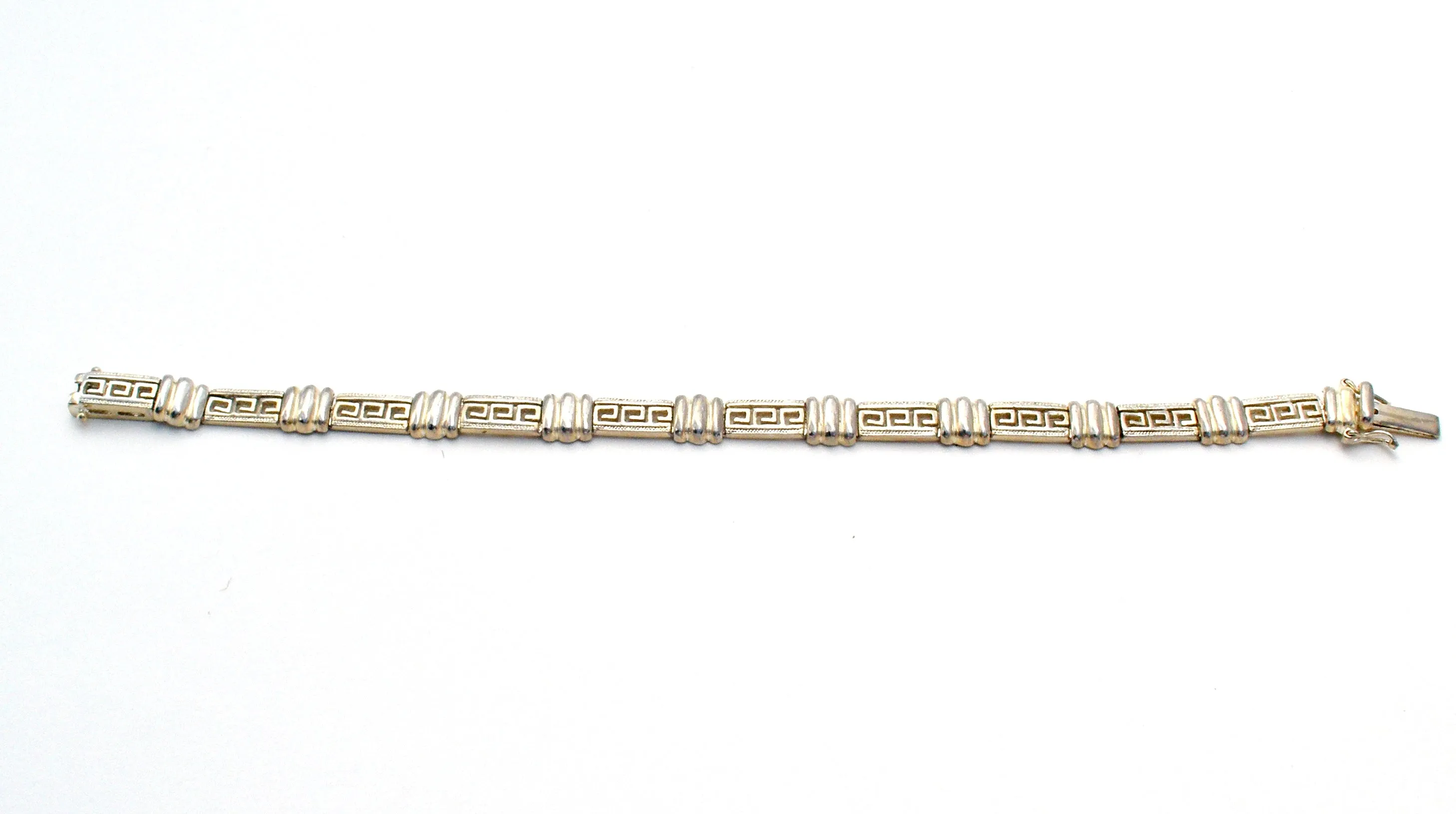 Sterling Silver Greek Key Bracelet Vintage