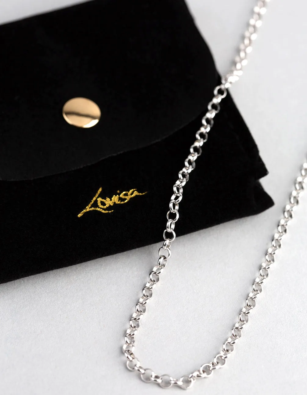 Sterling Silver Rolo Chain Necklace