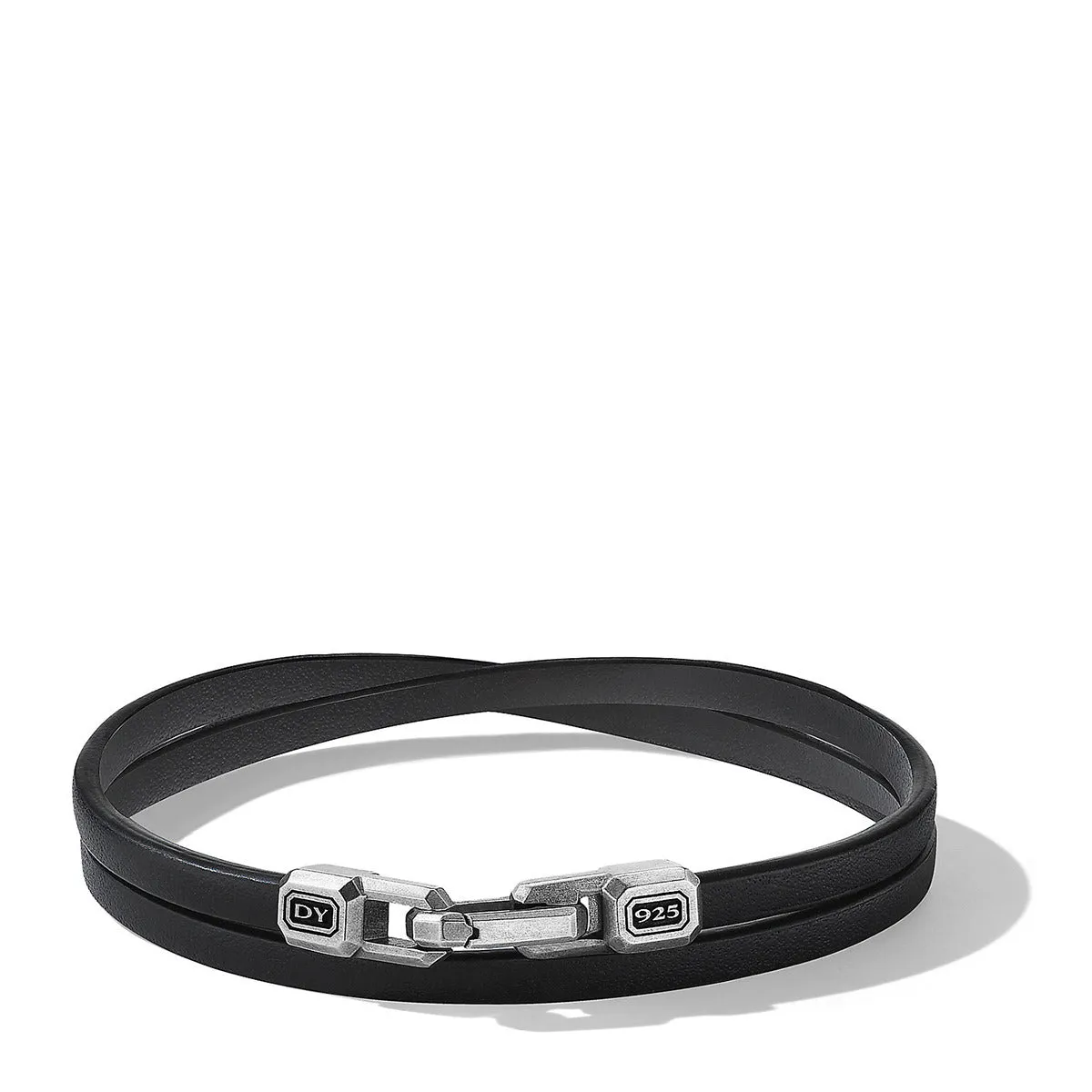 Streamline Double-Wrap Leather Bracelet