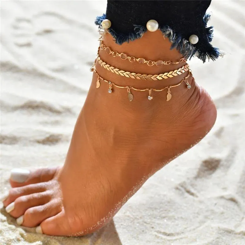 Summer Beach Chain Bohemian Anklet Bracelets